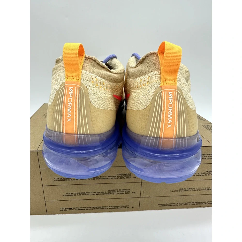 Nike Air VaporMax 2023 Flyknit Women's size 5.5 Tan Blue running shoe DV6840 200 - Picture 5 of 6